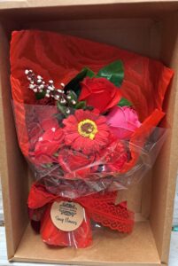 Ramo de flores de Jabon rojo